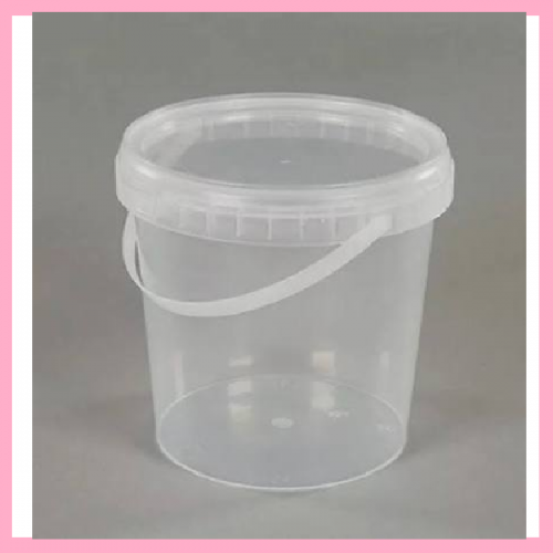 BUCKET + LID CLEAR 1L BUCKET + LID CLEAR 1L